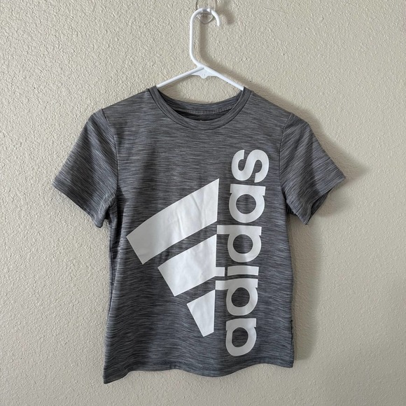 adidas Other - Adidas Gray Climatite Performance Activewear Shirt Youth Size Small (8)